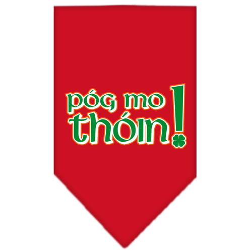 Pog Mo Thoin Screen Print Bandana Red Large